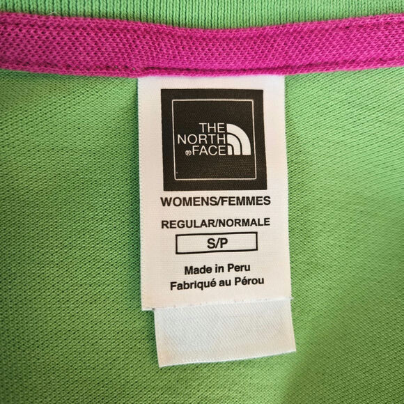 The North Face Women's Polo Shirt Lime Green Small - Picture 4 of 6